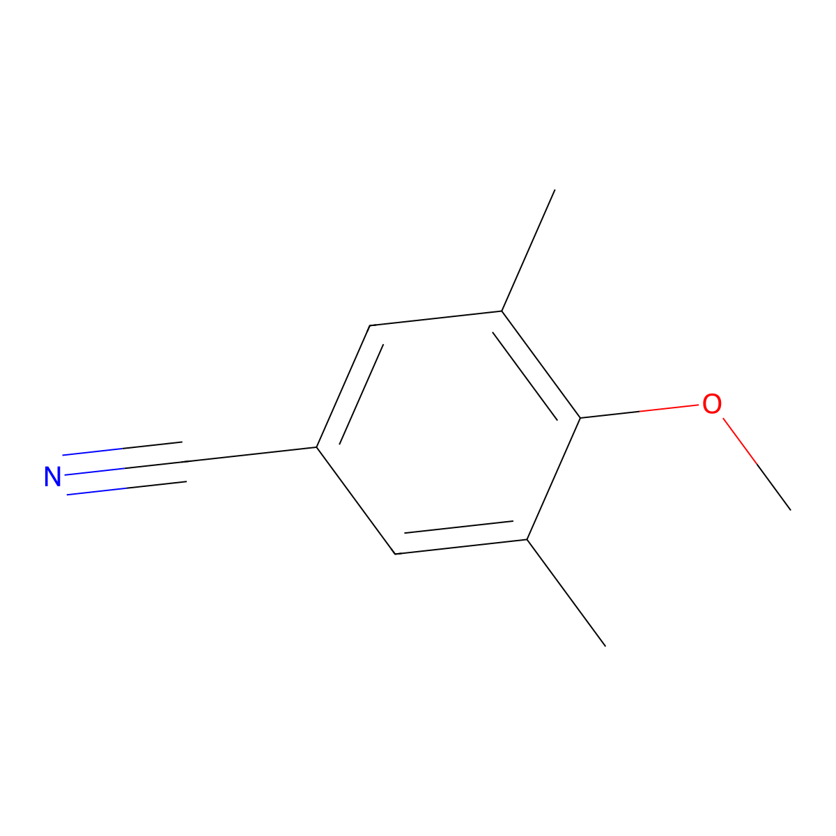 3,5-Dimethyl-4-methoxybenzonitrile molecular structure, CAS 152775-45-6