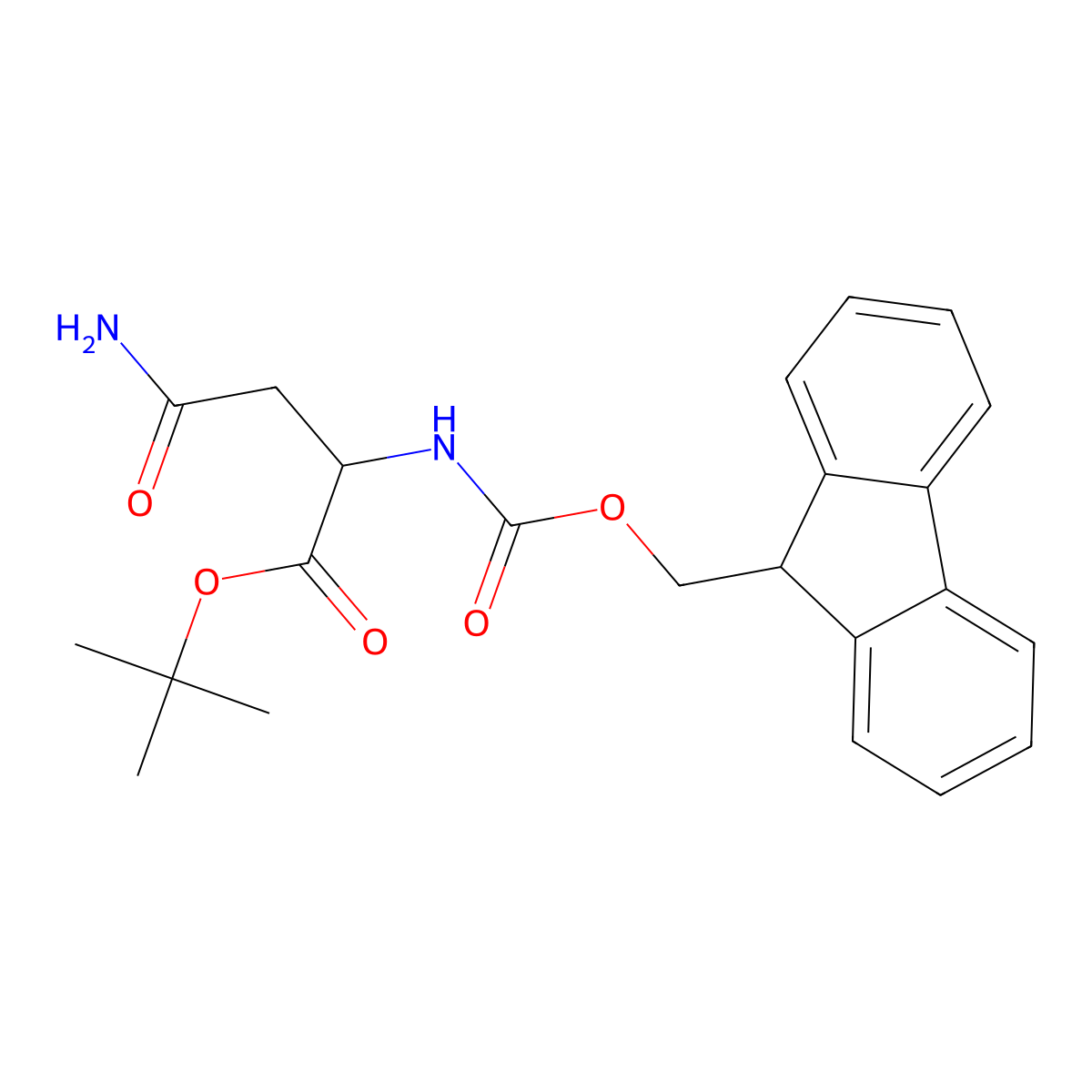 Fmoc-Asn-OtBu molecular structure, CAS 152781-25-4
