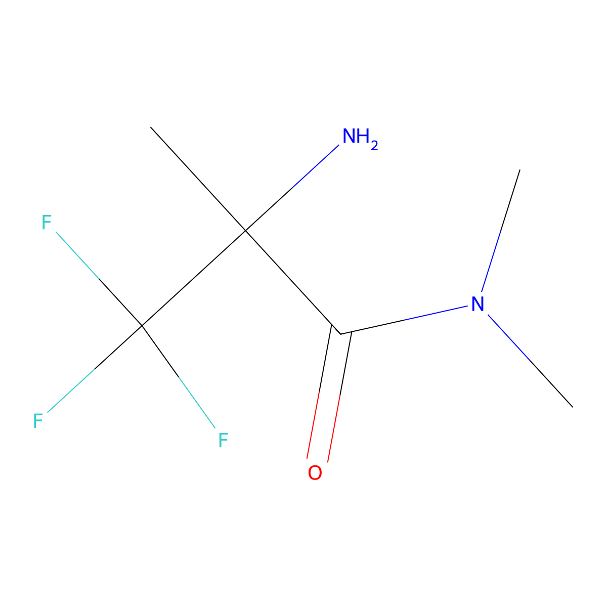 2-amino-3,3,3-trifluoro-N,N,2-trimethylpropanamide molecular structure, CAS 1527858-14-5