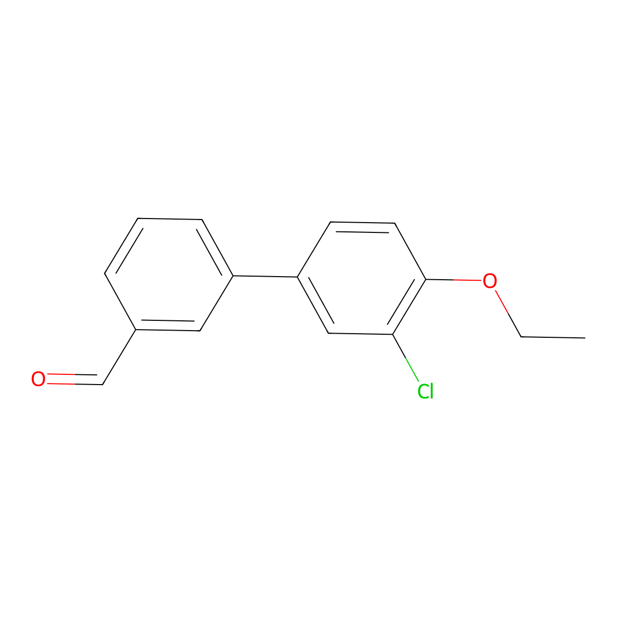 3'-Chloro-4'-ethoxybiphenyl-3-carbaldehyde molecular structure, CAS 1527860-02-1