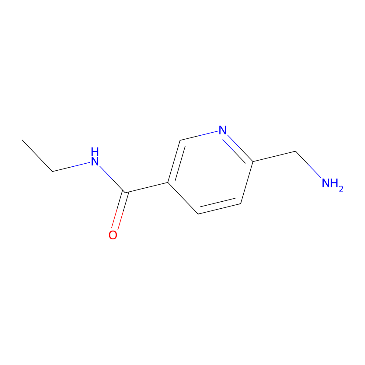 6-(Aminomethyl)-N-ethylpyridine-3-carboxamide molecular structure, CAS 1527899-43-9