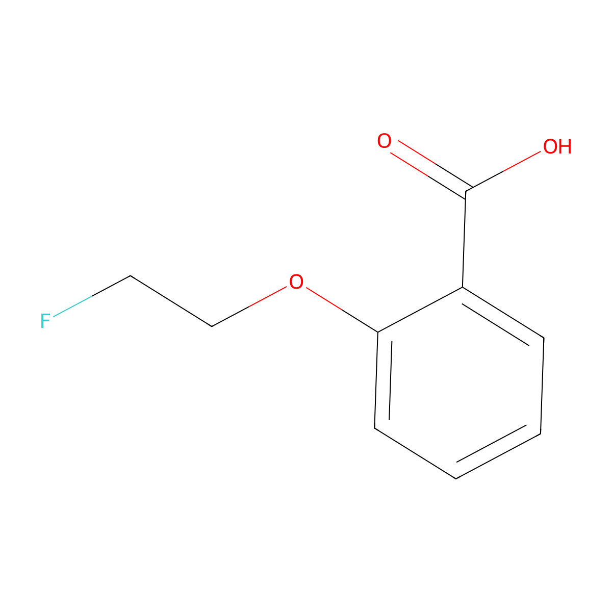 2-(2-Fluoroethoxy)benzoic acid molecular structure, CAS 1527910-76-4