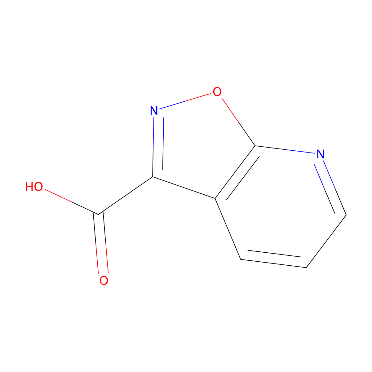 Isoxazolo[5,4-b]pyridine-3-carboxylic acid molecular structure, CAS 1527913-59-2