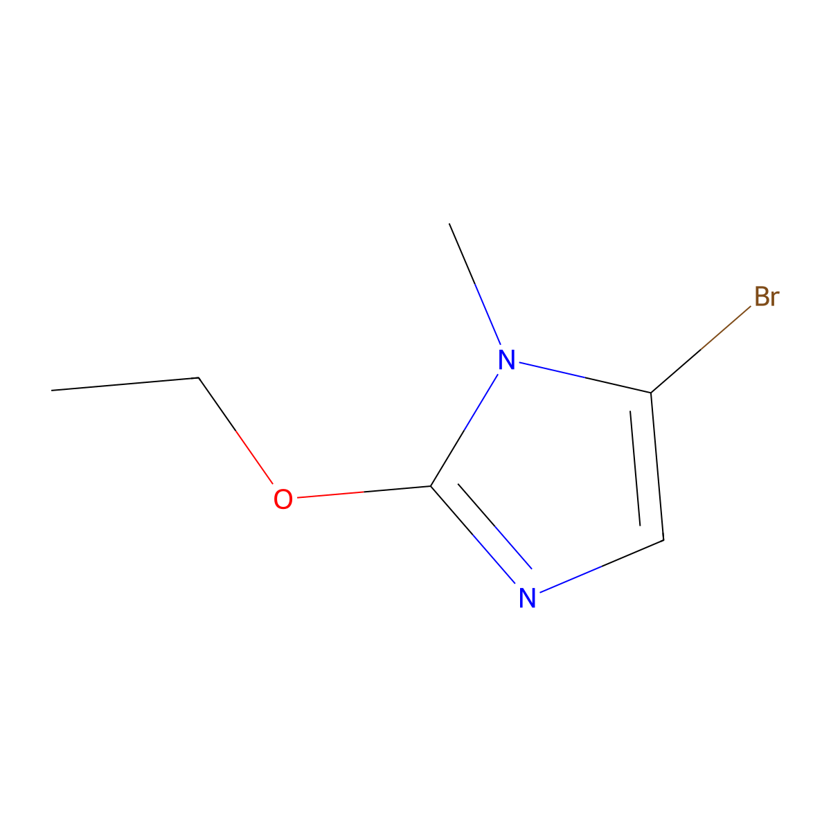5-bromo-2-ethoxy-1-methyl-1H-imidazole molecular structure, CAS 1527946-32-2