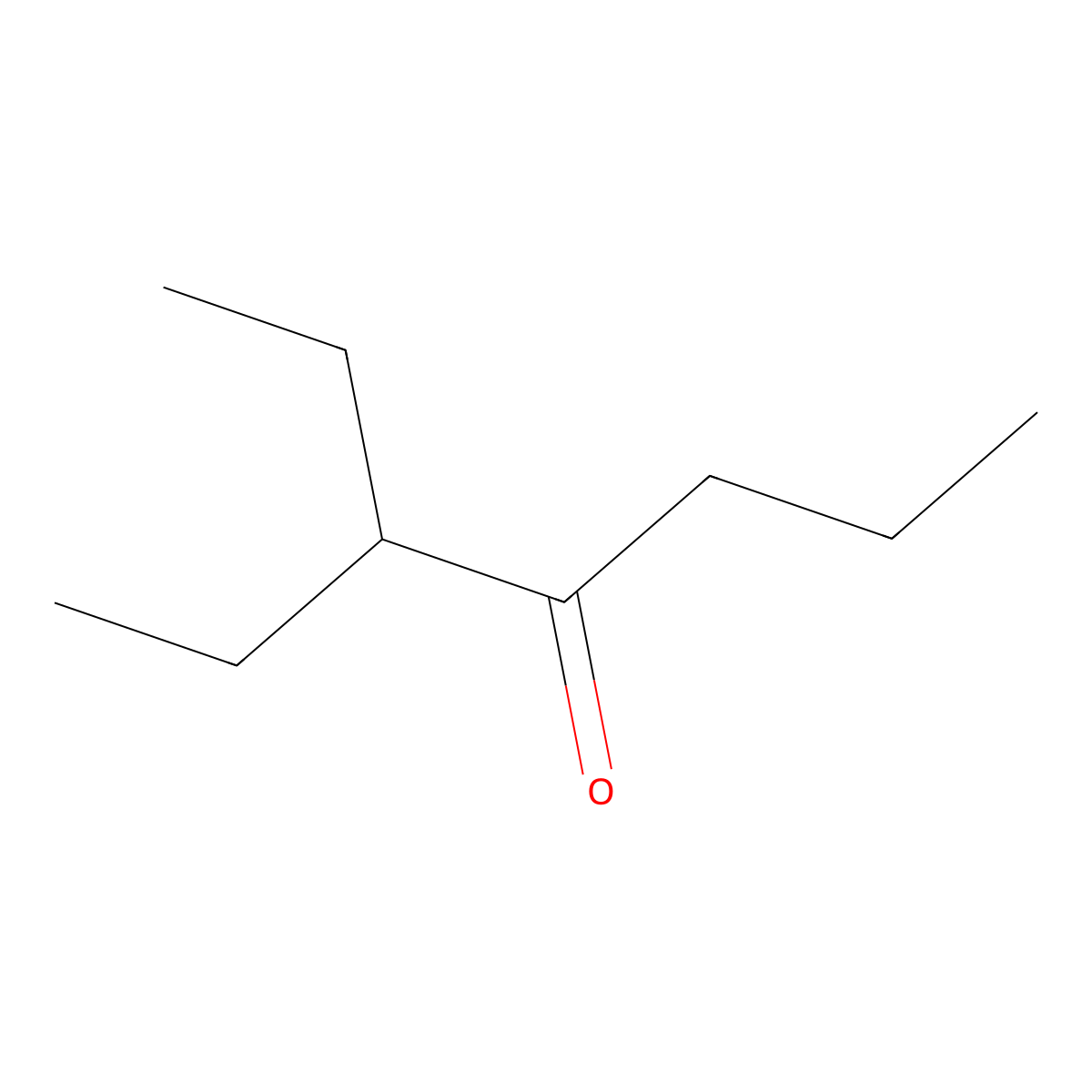 4-Heptanone, 3-ethyl- molecular structure, CAS 1528-25-2