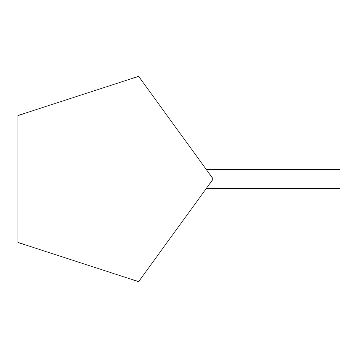 Cyclopentane, methylene- molecular structure, CAS 1528-30-9