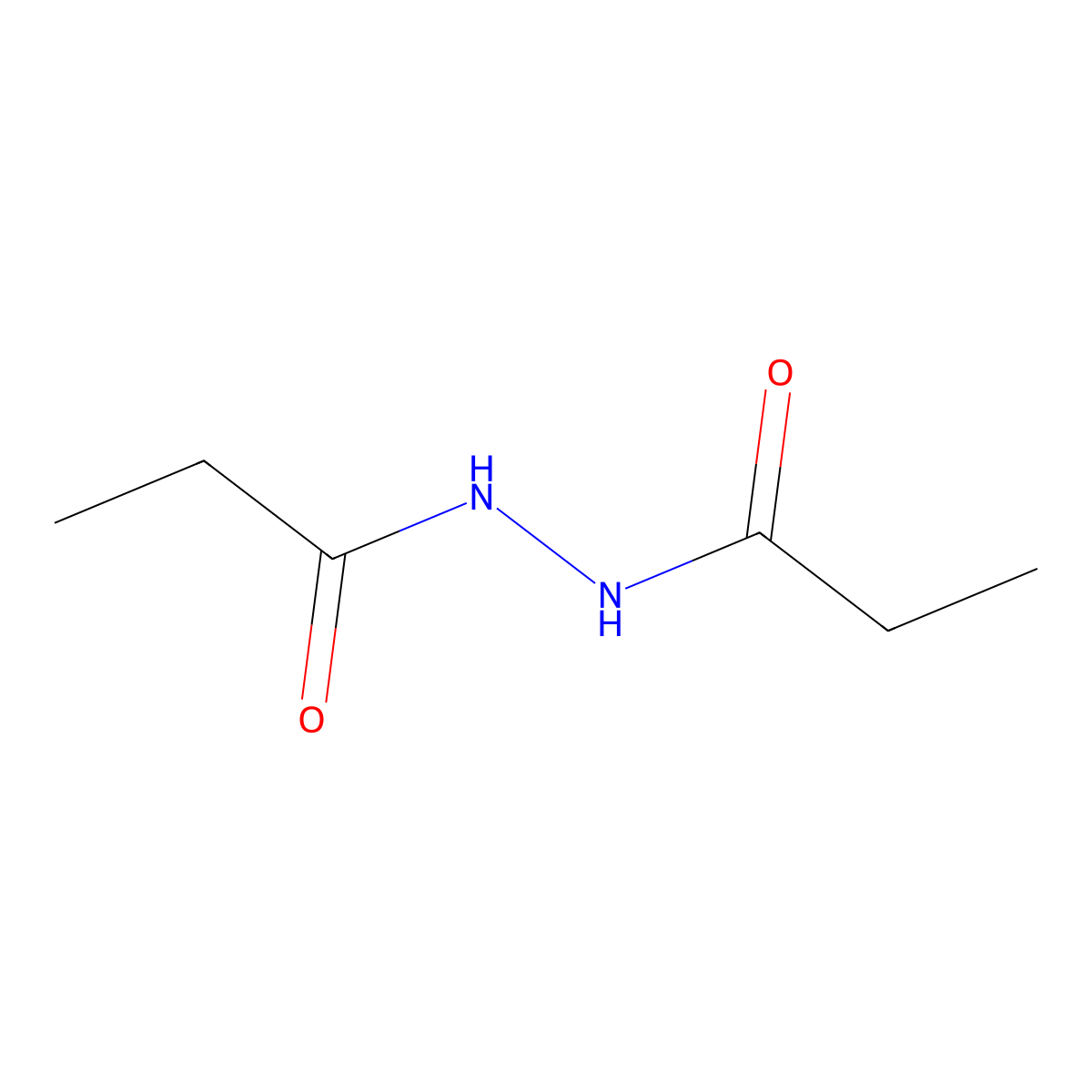 N'-Propionylpropionohydrazide molecular structure, CAS 1528-34-3