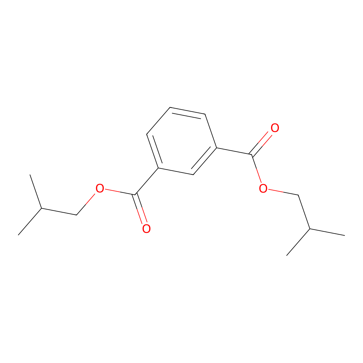 1,3-Bis(2-methylpropyl) 1,3-benzenedicarboxylate molecular structure, CAS 1528-64-9