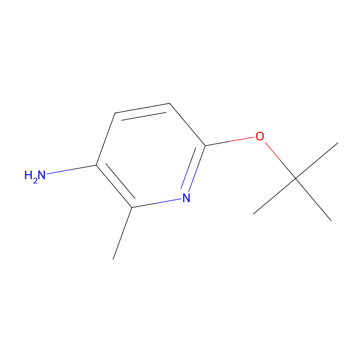 6-(Tert-butoxy)-2-methylpyridin-3-amine molecular structure, CAS 1528004-96-7