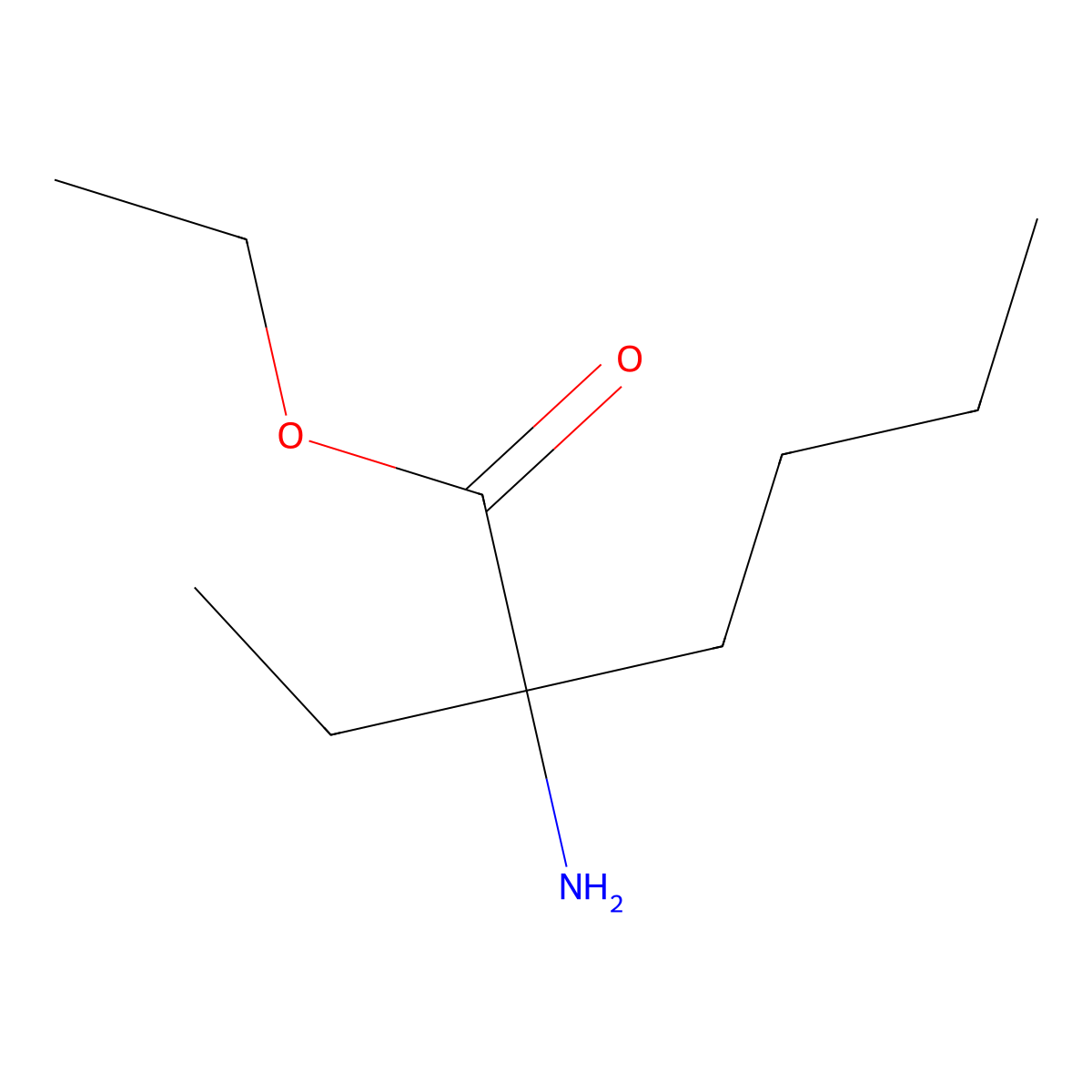 Ethyl 2-ethylnorleucinate molecular structure, CAS 152802-65-8