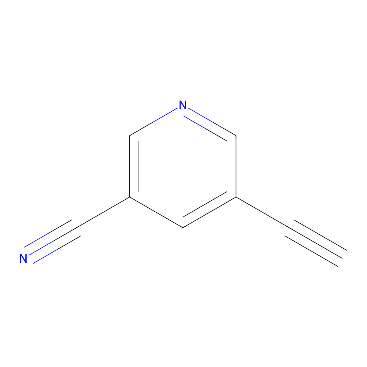 5-Ethynylnicotinonitrile molecular structure, CAS 152803-05-9