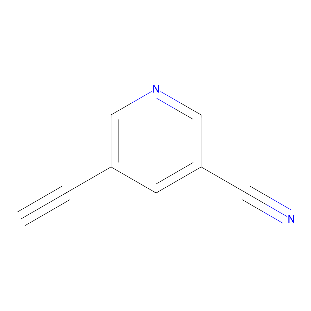 5-Ethynylnicotinonitrile molecular structure, CAS 152803-05-9
