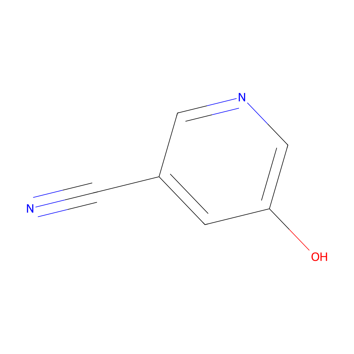 5-Hydroxypyridine-3-carbonitrile molecular structure, CAS 152803-24-2