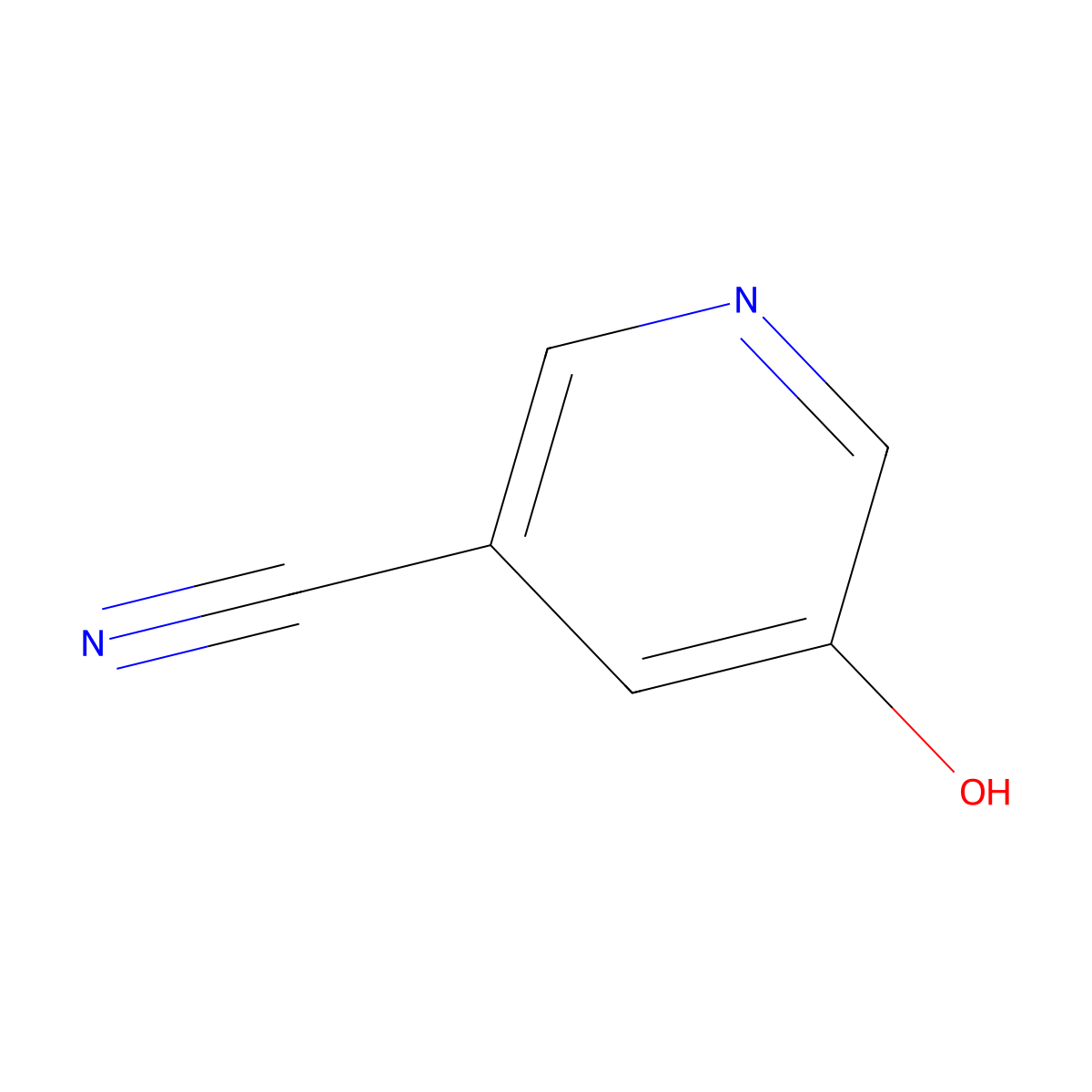 5-Hydroxypyridine-3-carbonitrile molecular structure, CAS 152803-24-2