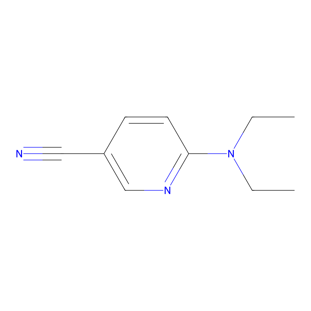 6-(Diethylamino)-3-pyridinecarbonitrile molecular structure, CAS 152803-26-4