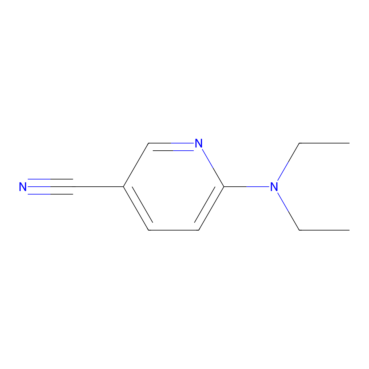 6-(Diethylamino)-3-pyridinecarbonitrile molecular structure, CAS 152803-26-4