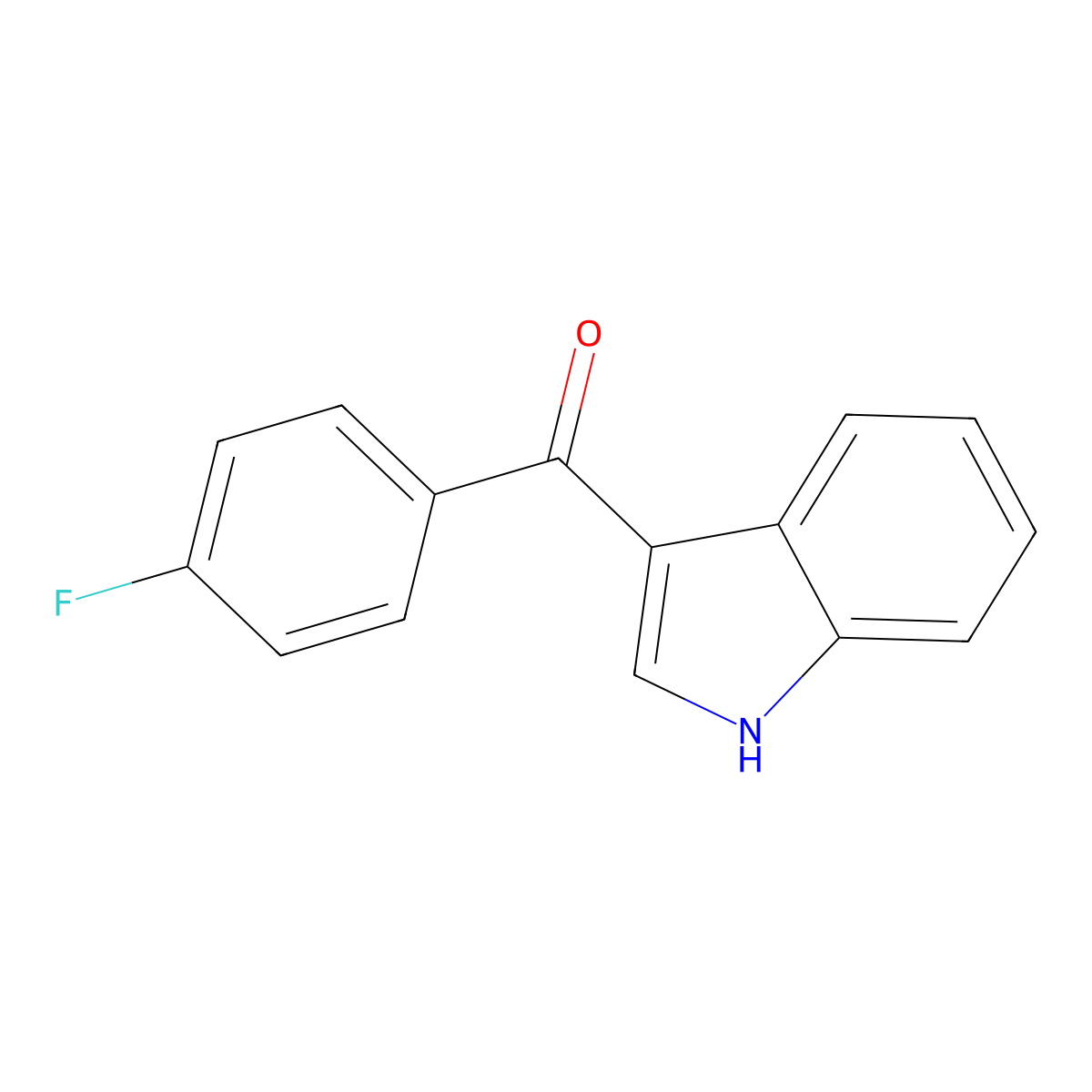 3-(4'-Fluorobenzoyl)indole molecular structure, CAS 152807-26-6