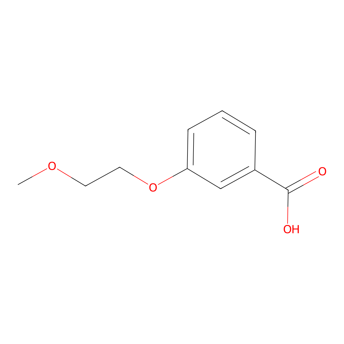3-(2-Methoxyethoxy)benzoic acid molecular structure, CAS 152808-60-1
