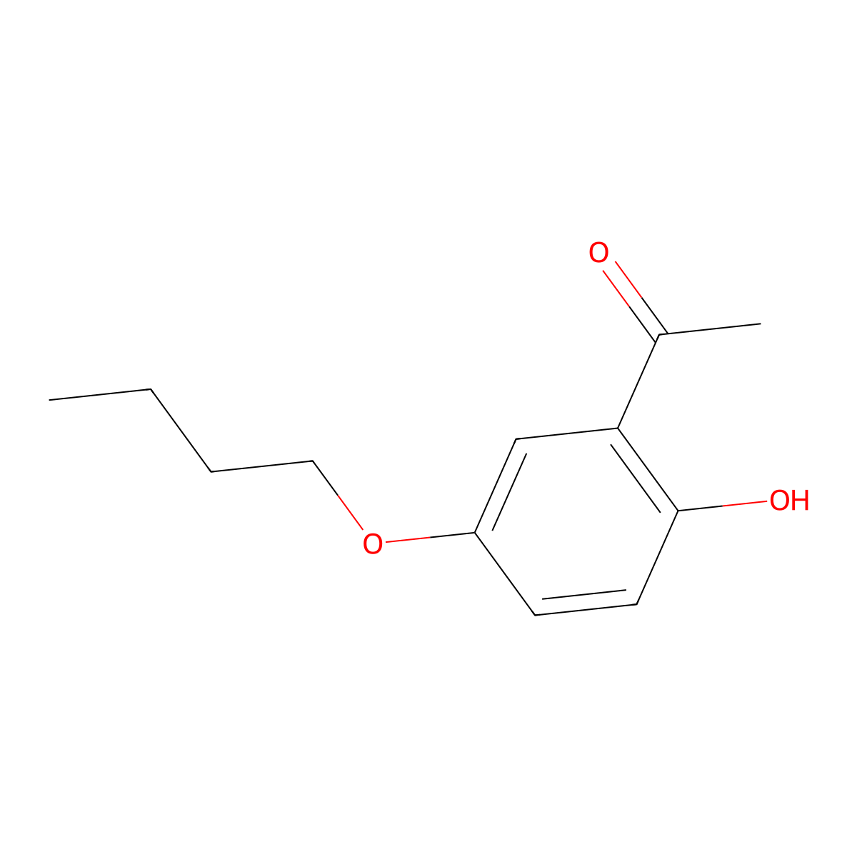 1-(5-Butoxy-2-hydroxyphenyl)ethanone molecular structure, CAS 152810-06-5