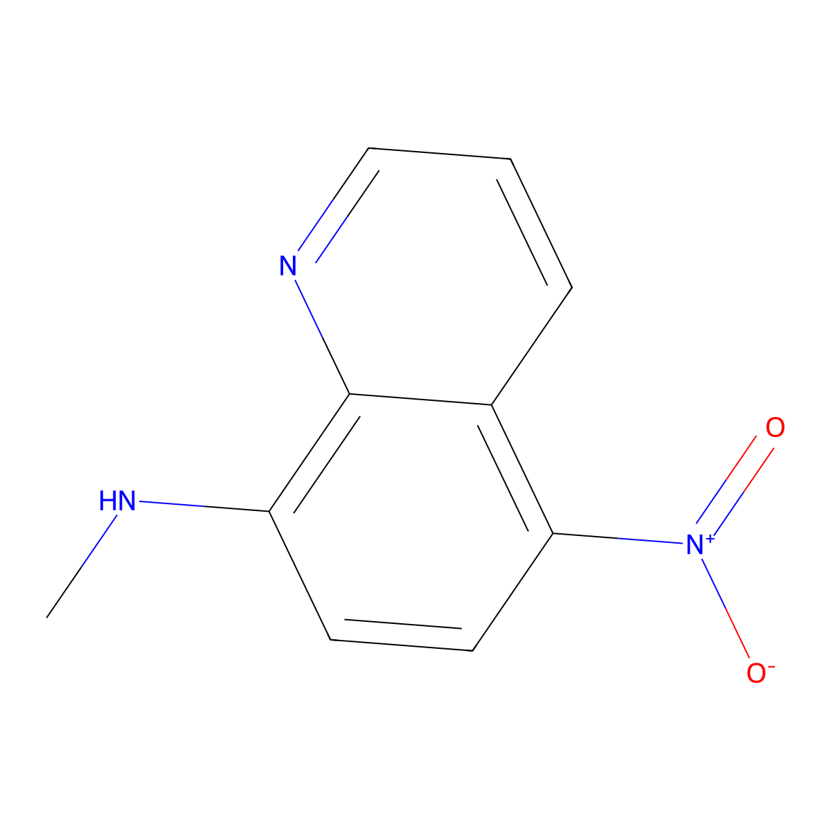 N-methyl-5-nitroquinolin-8-amine molecular structure, CAS 152810-27-0