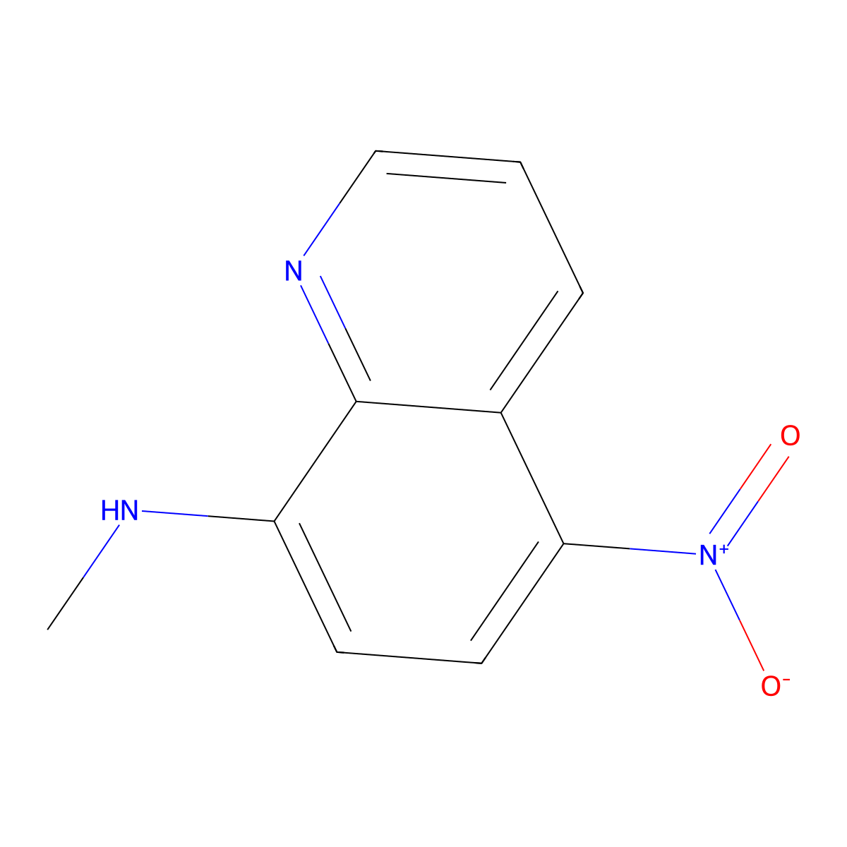 N-methyl-5-nitroquinolin-8-amine molecular structure, CAS 152810-27-0