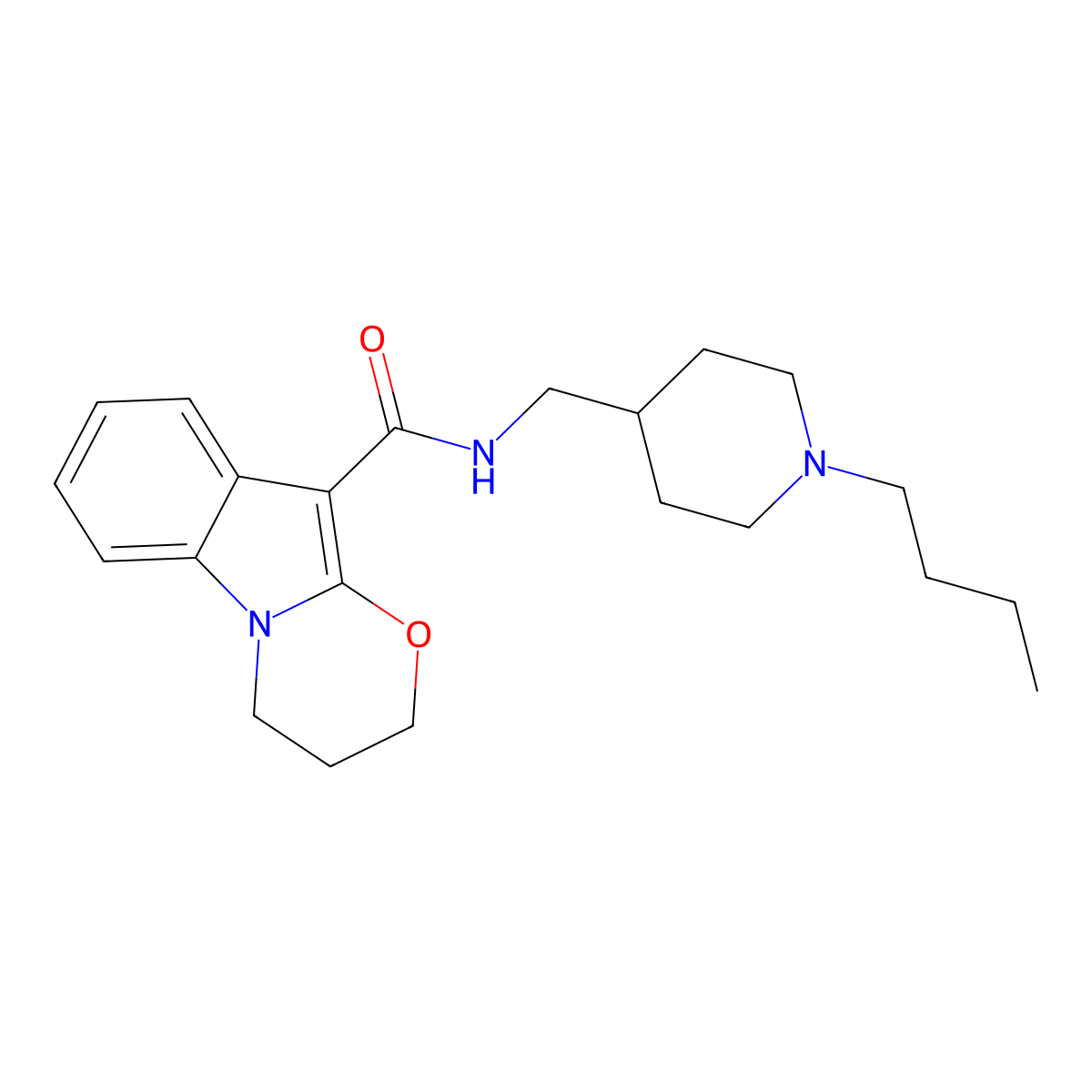 Piboserod molecular structure, CAS 152811-62-6