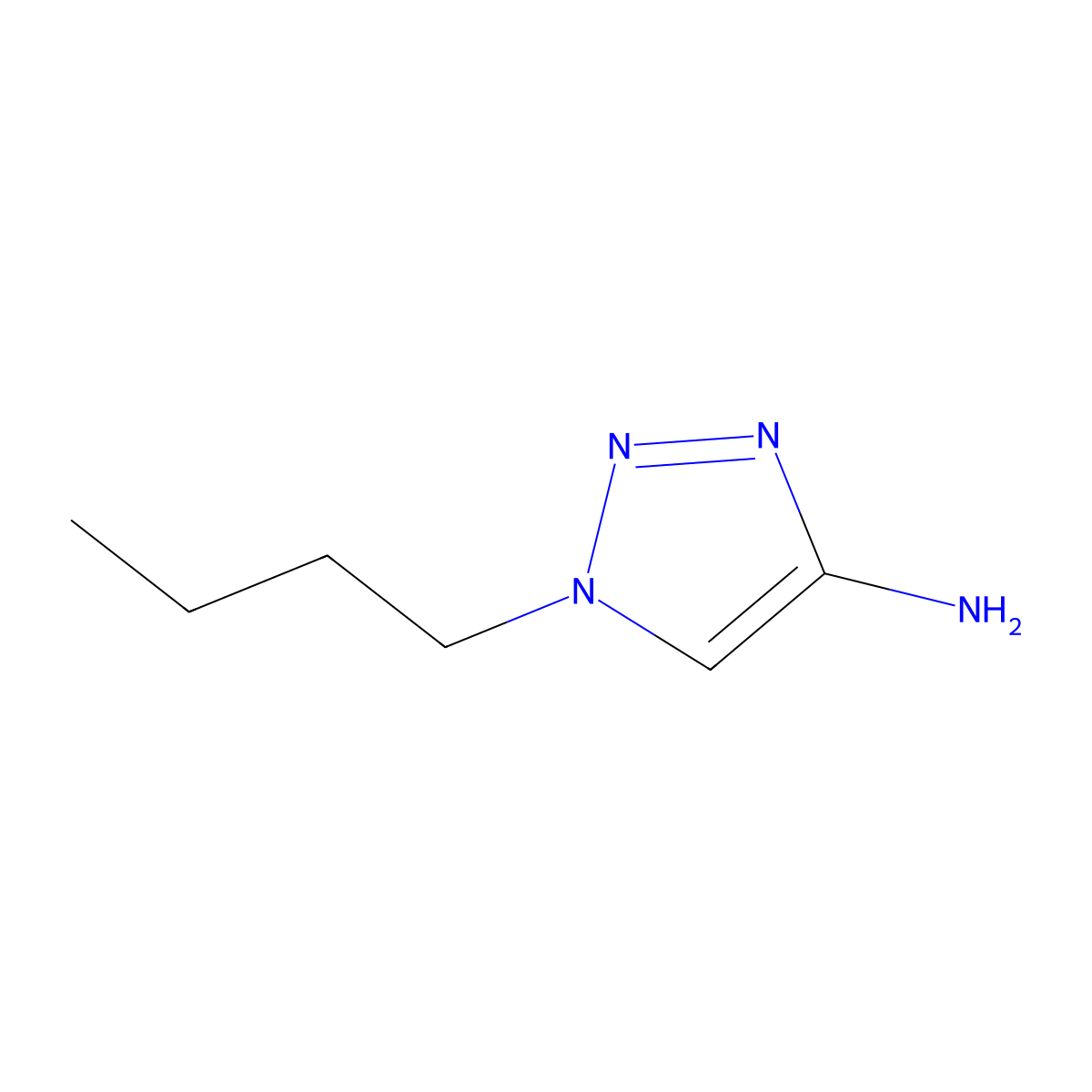1-butyl-1H-1,2,3-triazol-4-amine molecular structure, CAS 1528114-01-3
