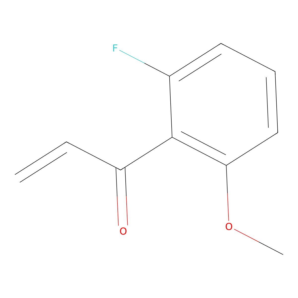 1-(2-Fluoro-6-methoxyphenyl)prop-2-en-1-one molecular structure, CAS 1528198-06-2