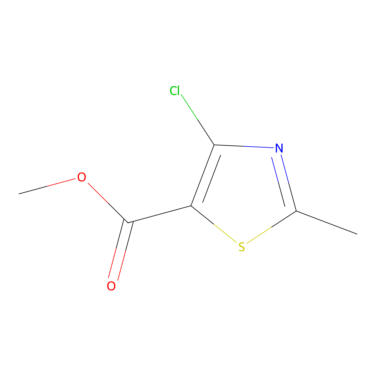 Methyl 4-chloro-2-methyl-1,3-thiazole-5-carboxylate molecular structure, CAS 1528230-81-0