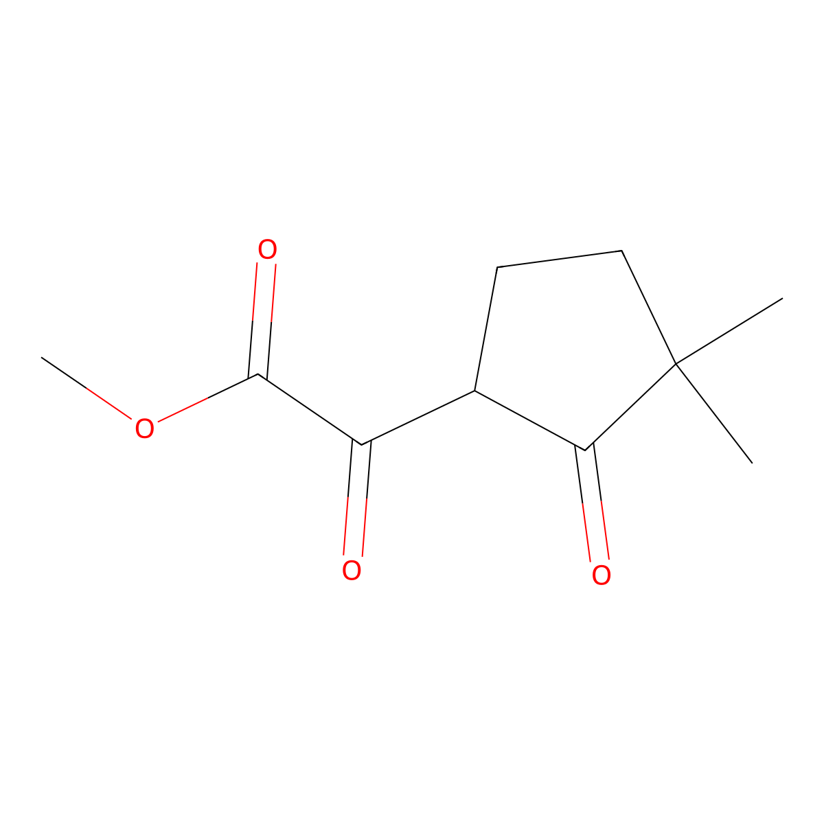 Methyl 2-(3,3-dimethyl-2-oxocyclopentyl)-2-oxoacetate molecular structure, CAS 1528276-73-4