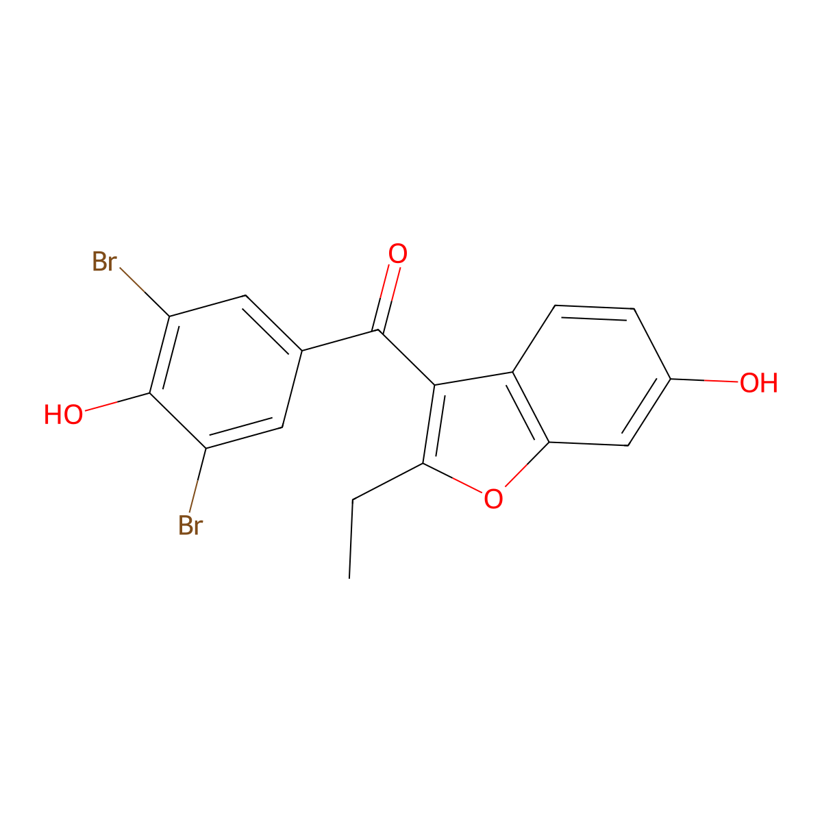 6-Hydroxybenzbromarone molecular structure, CAS 152831-00-0