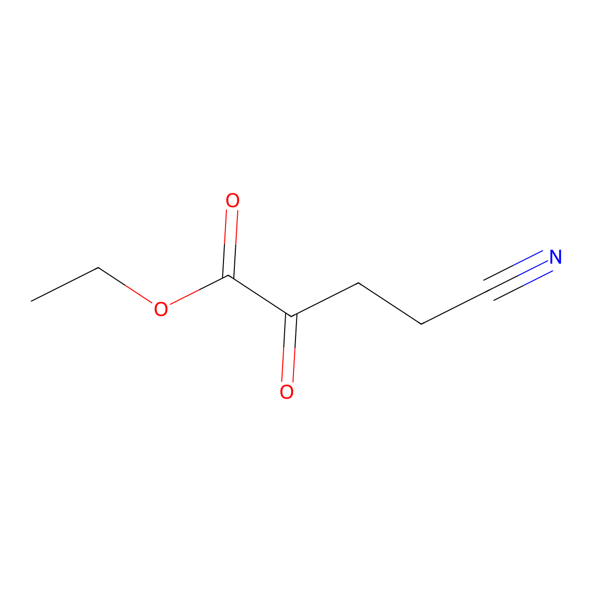 Ethyl 4-cyano-2-oxobutanoate molecular structure, CAS 152831-97-5