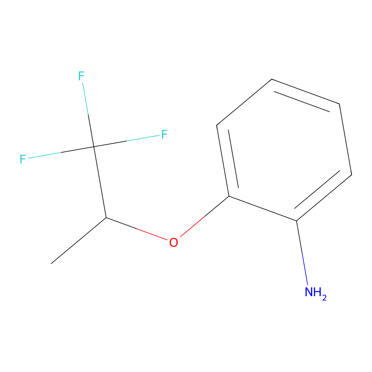 2-[(1,1,1-Trifluoropropan-2-yl)oxy]aniline molecular structure, CAS 1528311-07-0
