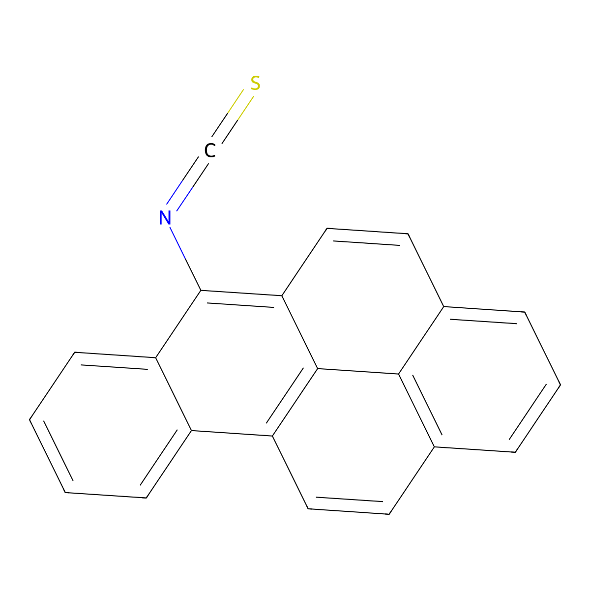 6-Isothiocyanatobenzo[a]pyrene molecular structure, CAS 152832-13-8