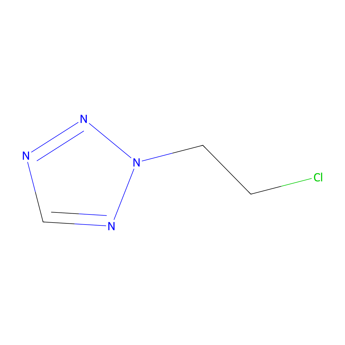 2-(2-Chloroethyl)-2H-tetrazole molecular structure, CAS 15284-28-3