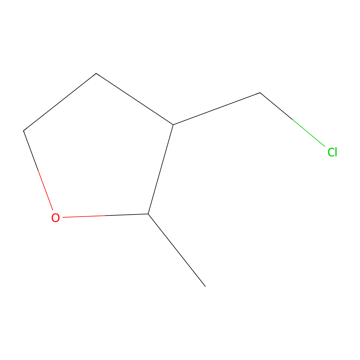 3-(Chloromethyl)-2-methyloxolane molecular structure, CAS 1528452-55-2