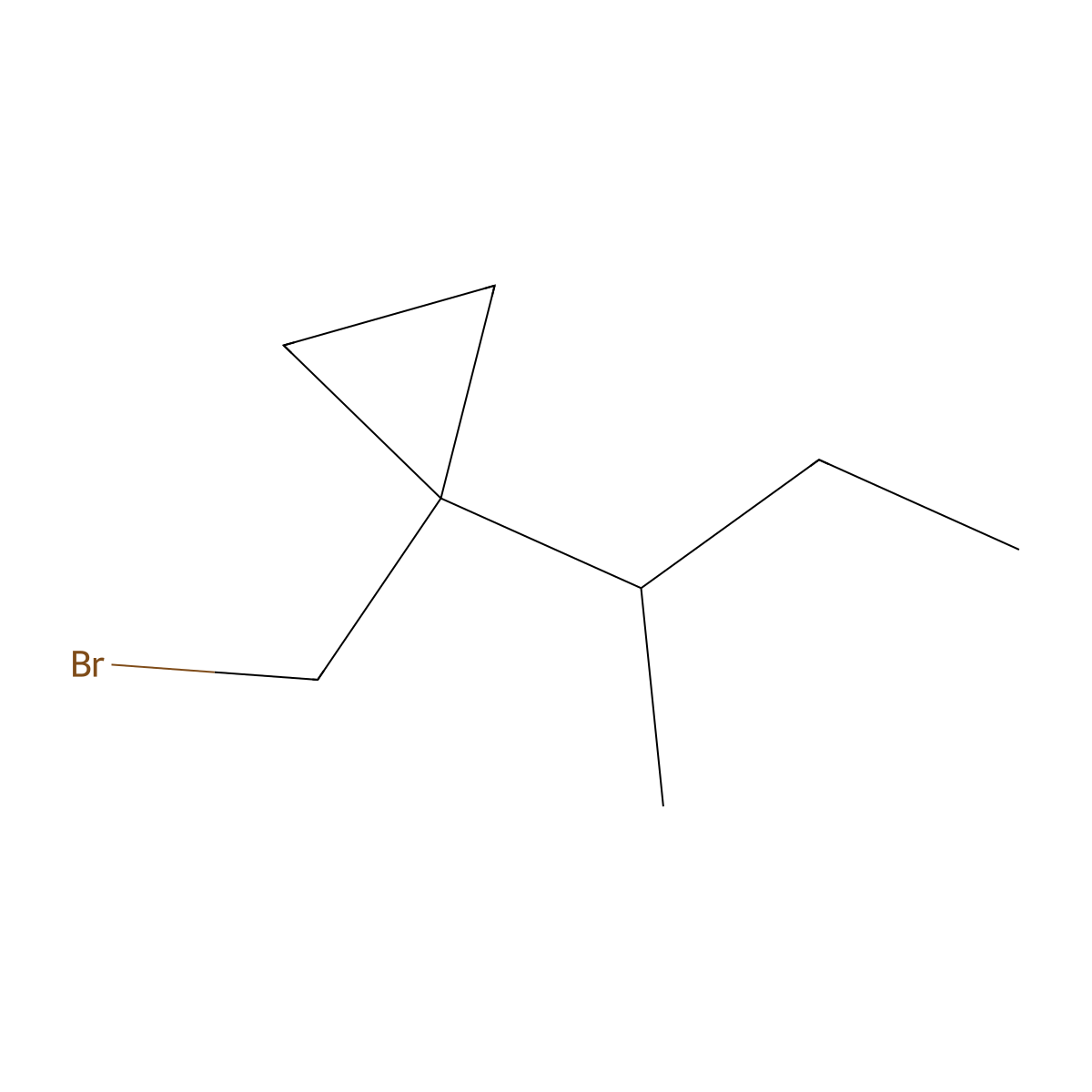 1-(Bromomethyl)-1-(butan-2-yl)cyclopropane molecular structure, CAS 1528459-04-2