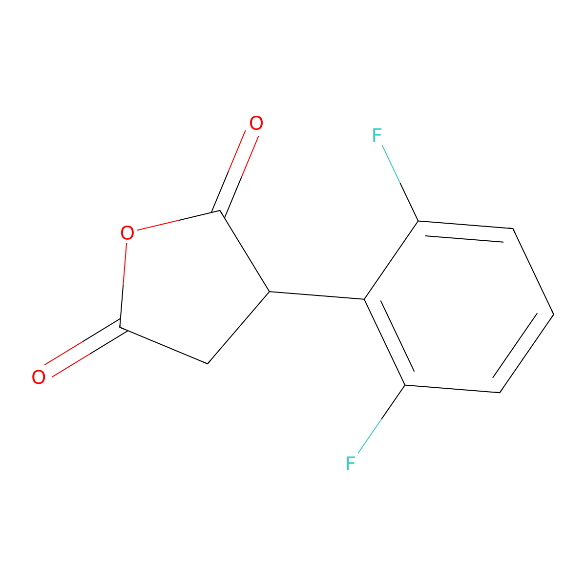 3-(2,6-Difluorophenyl)oxolane-2,5-dione molecular structure, CAS 1528461-10-0