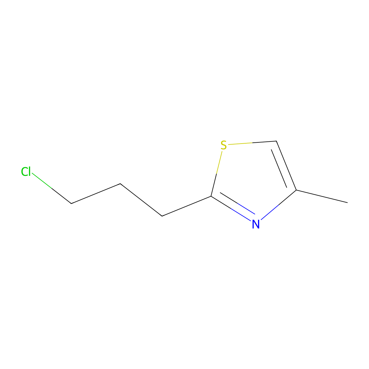 2-(3-Chloropropyl)-4-methyl-1,3-thiazole molecular structure, CAS 1528496-39-0