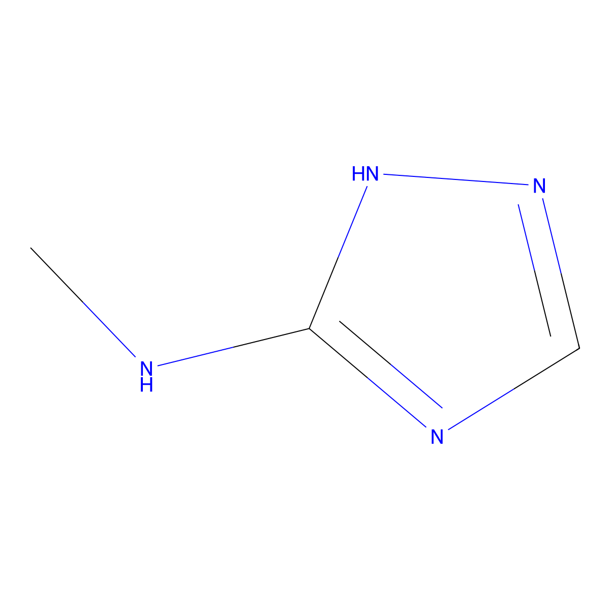 N-Methyl-1H-1,2,4-triazol-5-amine molecular structure, CAS 15285-16-2