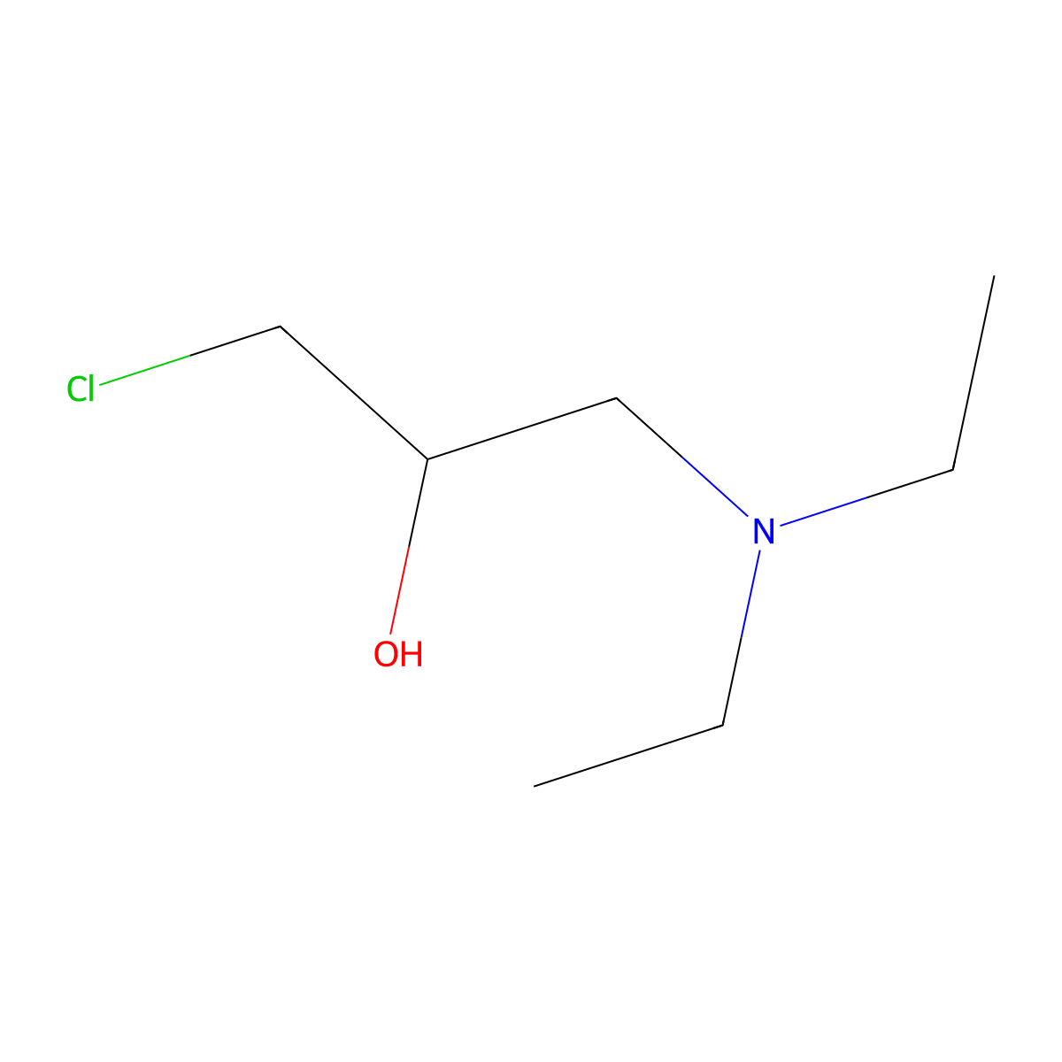 1-Chloro-3-(diethylamino)-2-propanol molecular structure, CAS 15285-59-3