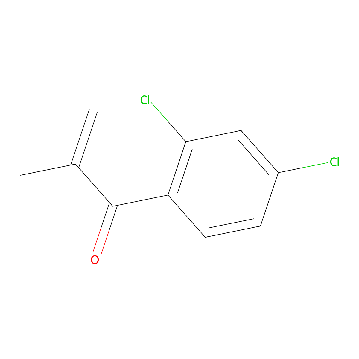 1-(2,4-Dichlorophenyl)-2-methyl-2-propenone molecular structure, CAS 1528503-65-2