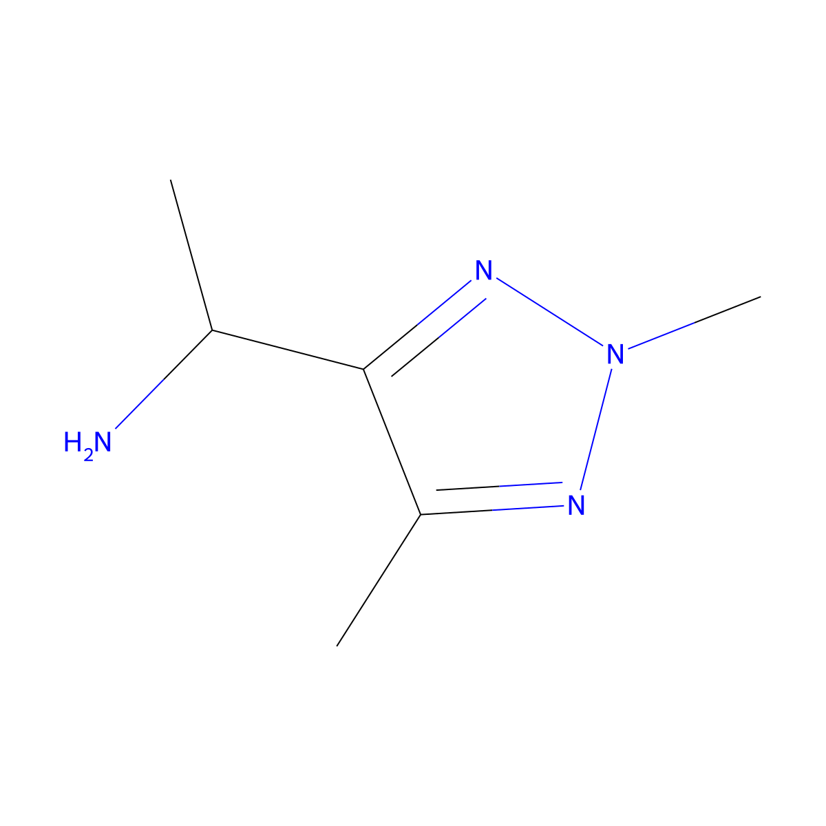 1-(Dimethyl-2H-1,2,3-triazol-4-yl)ethan-1-amine molecular structure, CAS 1528573-81-0