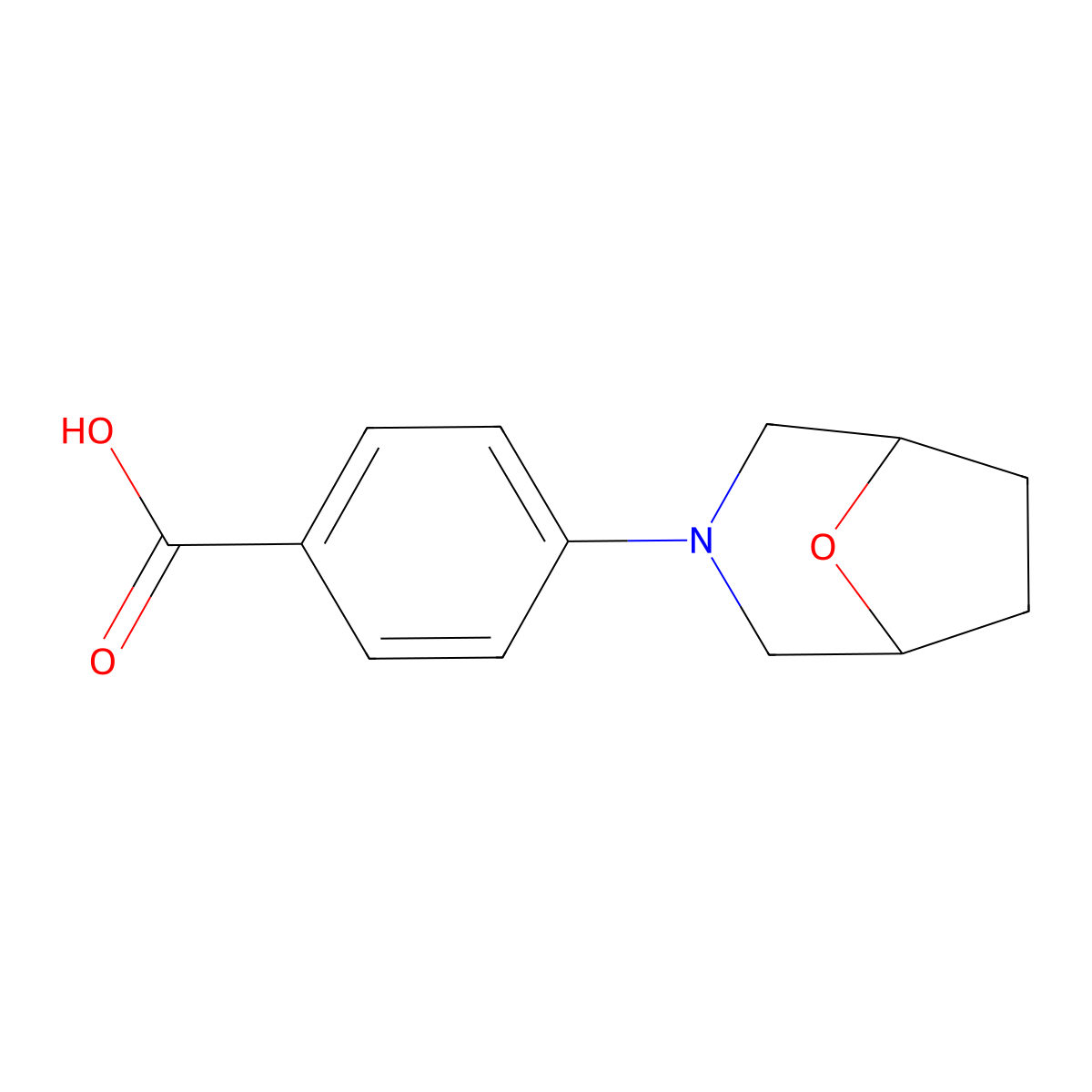 4-{8-Oxa-3-azabicyclo[3.2.1]octan-3-yl}benzoic acid molecular structure, CAS 1528581-18-1