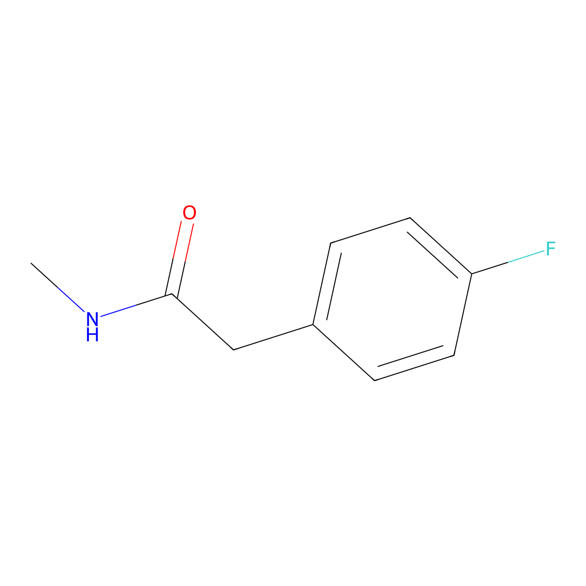2-(4-Fluorophenyl)-N-methylacetamide molecular structure, CAS 152859-42-2