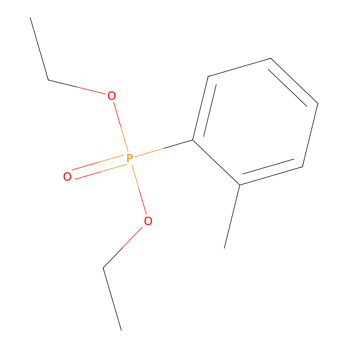 Phosphonic acid, tolyl-, diethyl ester molecular structure, CAS 15286-11-0