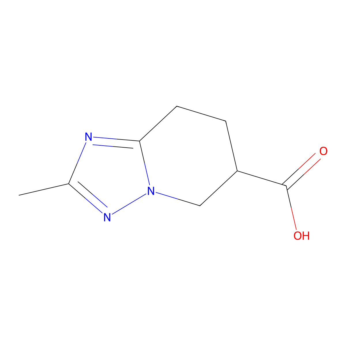 2-Methyl-5H,6H,7H,8H-[1,2,4]triazolo[1,5-a]pyridine-6-carboxylic acid molecular structure, CAS 1528614-60-9