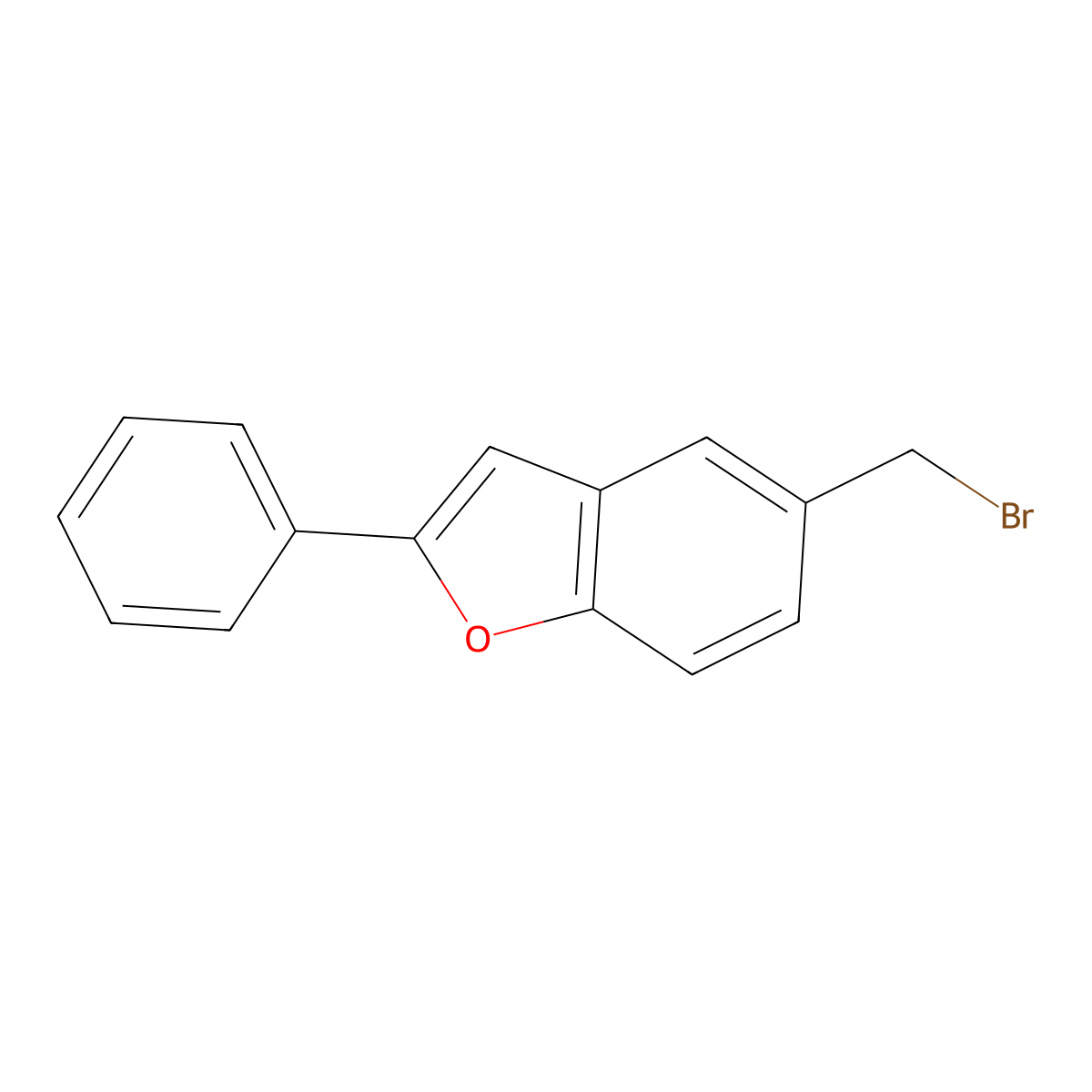 5-(Bromomethyl)-2-phenylbenzofuran molecular structure, CAS 152862-81-2