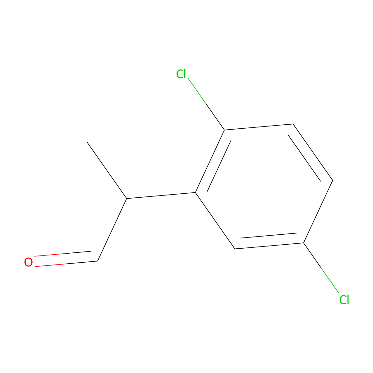 2-(2,5-Dichlorophenyl)propanal molecular structure, CAS 1528632-02-1