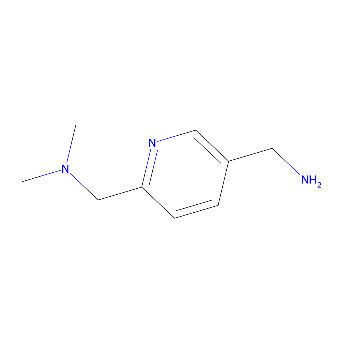 1-[5-(Aminomethyl)-2-pyridyl]-N,N-dimethylmethanamine molecular structure, CAS 1528646-05-0